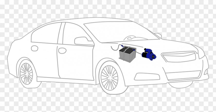 Car Battery Door Compact Automotive Design Line Art PNG