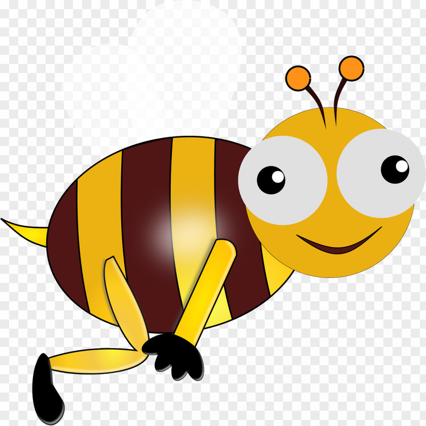Cartoon Bee Bumblebee Insect Honey Clip Art PNG