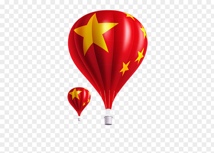 Hot Air Balloon Flag Of China Flight PNG