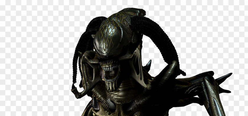 Predalien Bronze Sculpture Statue PNG