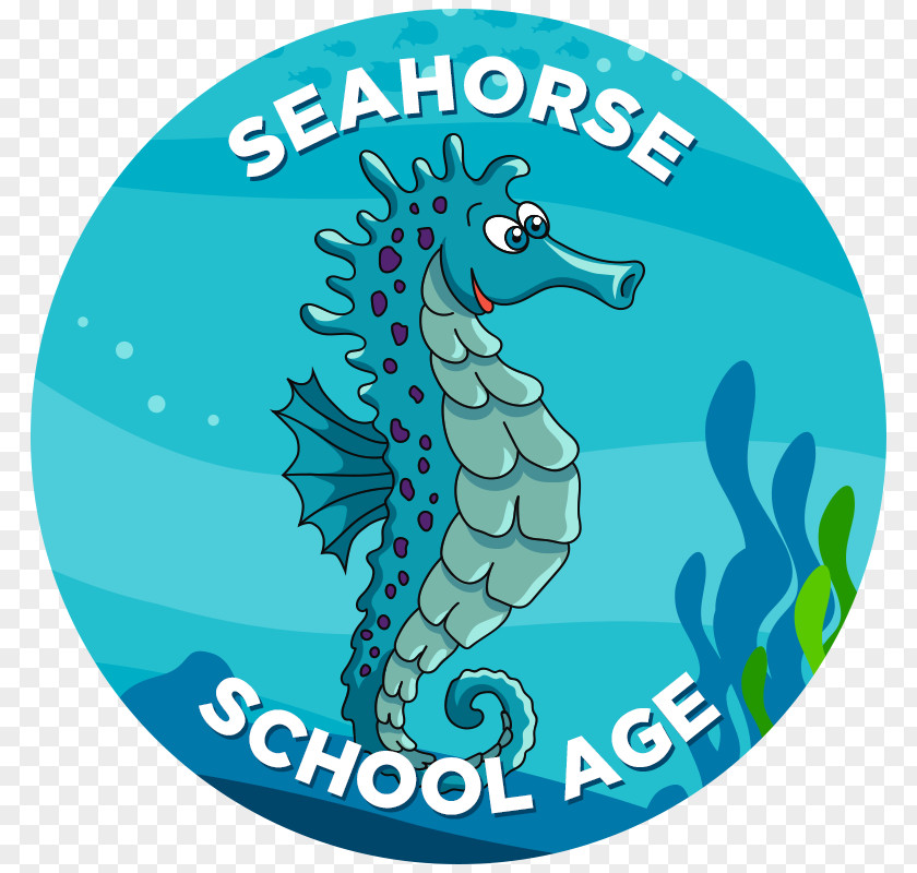 Seahorse Learning Swimming Lessons Child PNG