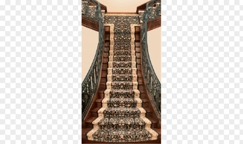 Stair Stairs Carpet Rod Loper Wood Flooring PNG