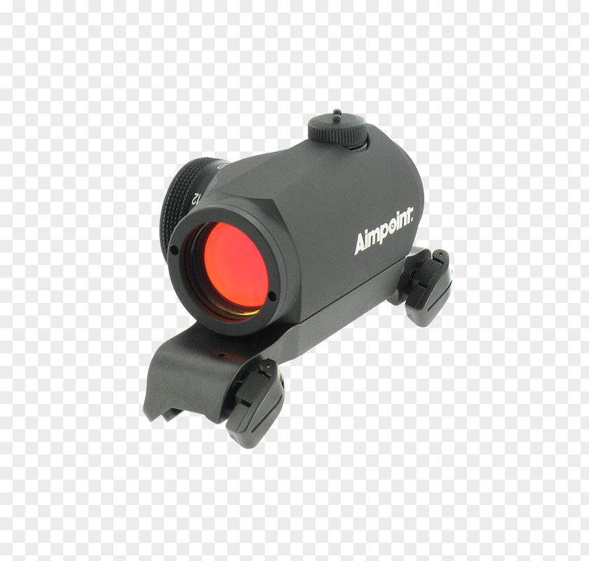 Weapon Aimpoint AB Red Dot Sight Reflector Weaver Rail Mount PNG