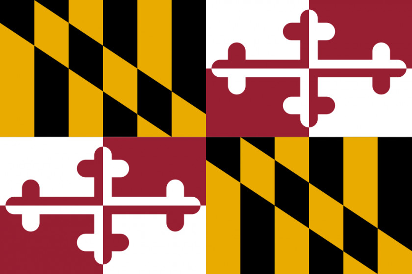 Flag Outline Of Maryland State The United States PNG