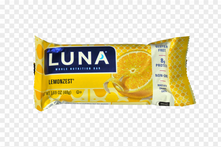 Lemon Zest Organic Food LUNA Bar Clif & Company Pretzel PNG