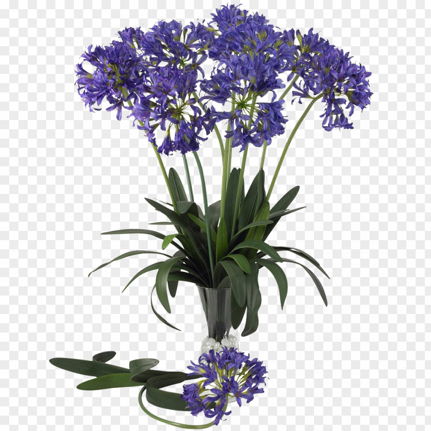 Lily Nearly Natural African With Urn Artificial Flower PNG