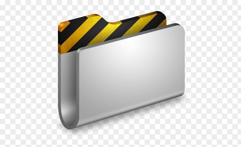 Projects Metal Folder Rectangle Yellow PNG