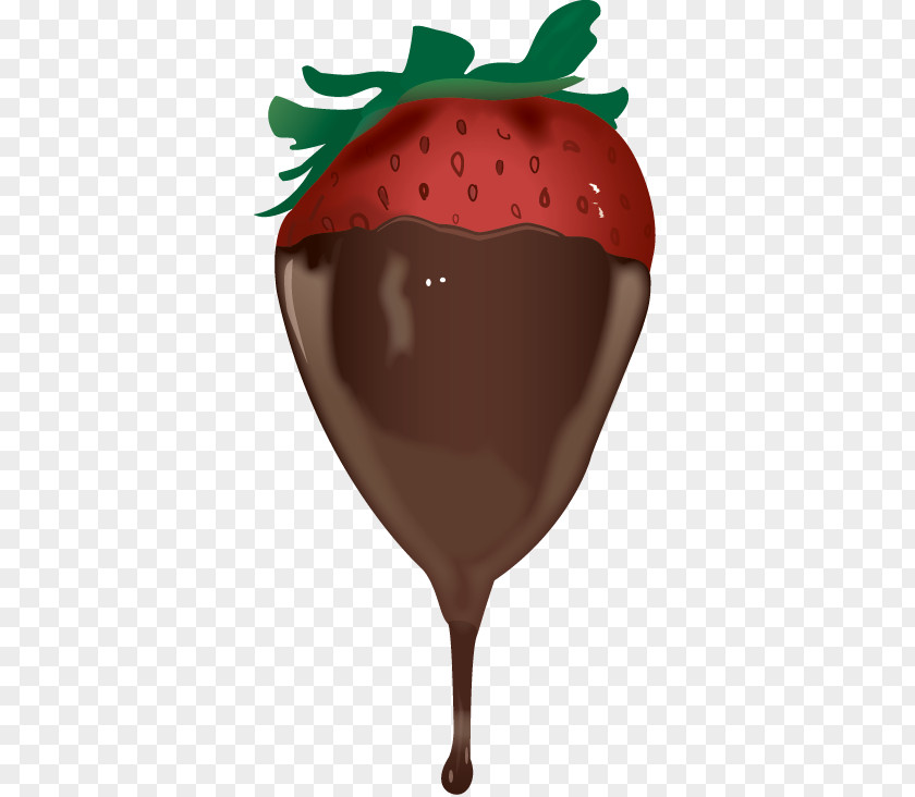 Strawberry Fruit Salad Chocolate-covered Mousse PNG