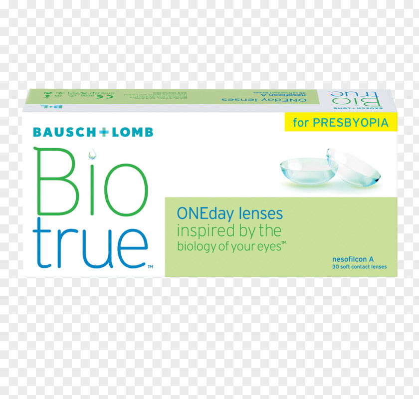 Acuvue Bausch + Lomb Biotrue ONEday Contact Lenses & Toric Lens PNG