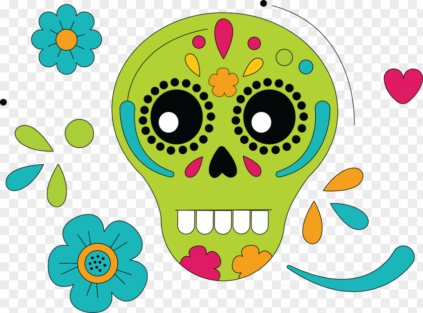 Calavera La Catrina Sugar Skull PNG