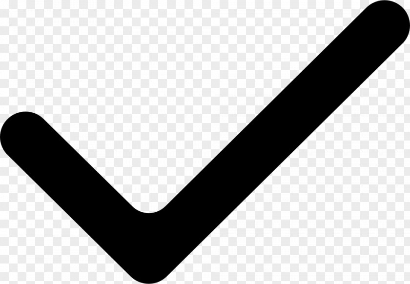 Gesture Blackandwhite Check Mark Icon PNG