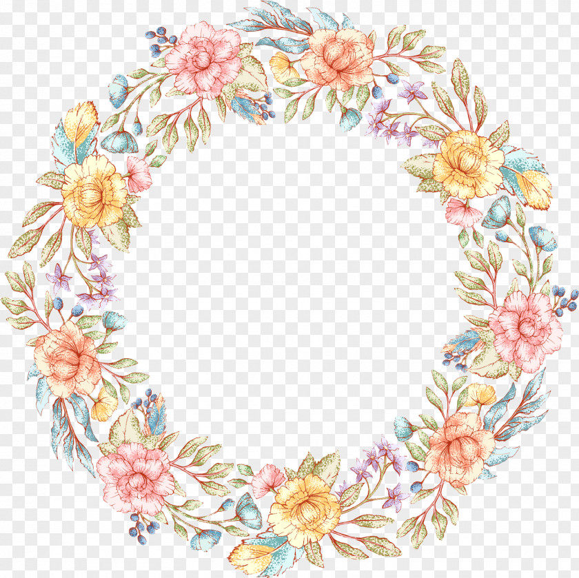 Floral Wreath March 8 Stock Photography PNG