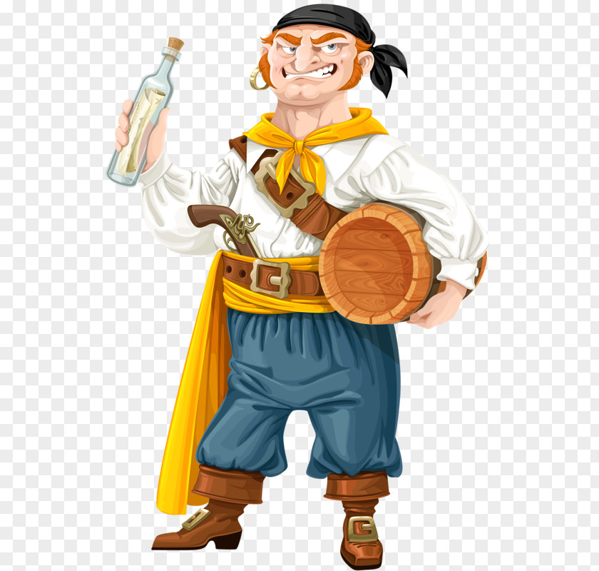 Pirates Get The Drift Bottles Rum Bottle Barrel Illustration PNG