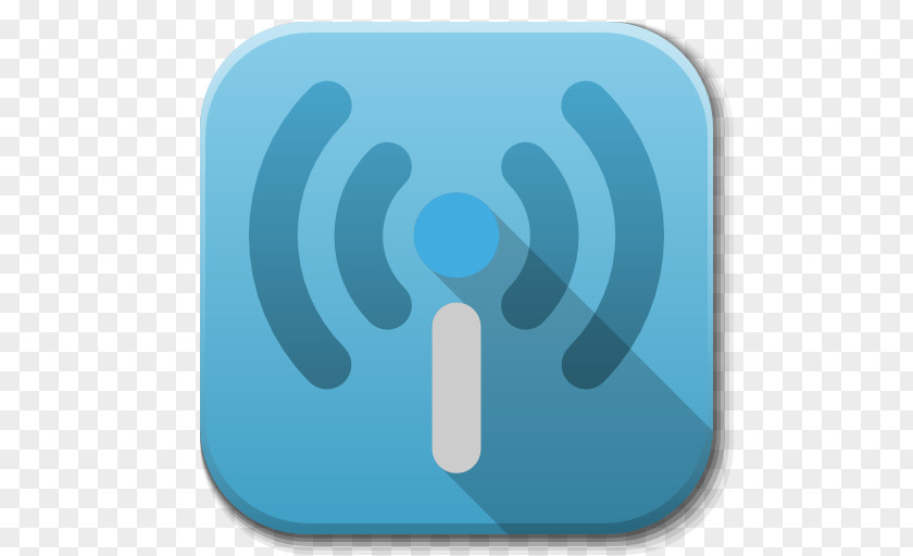 Apps Radiotray Electric Blue Aqua PNG
