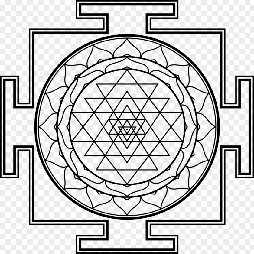 Lakshmi Sri Yantra Symbol PNG