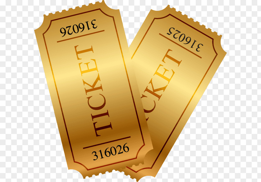 Thanksgiving Raffle Ticket Prize Gold Clip Art PNG