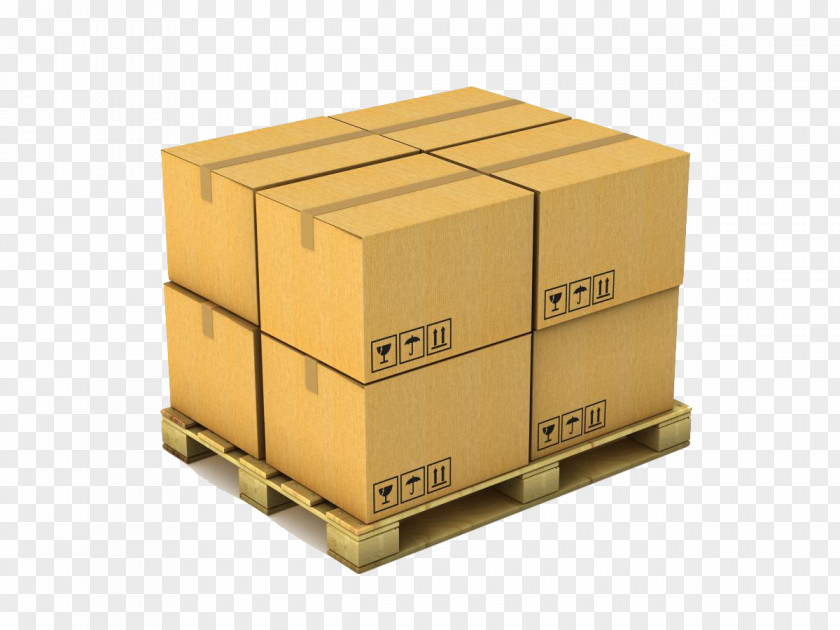 Box Adhesive Tape Pallet Cargo Package Delivery PNG