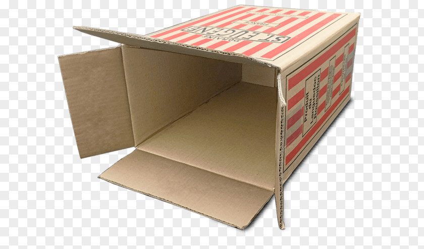 Empty Cart Cardboard Carton Angle PNG