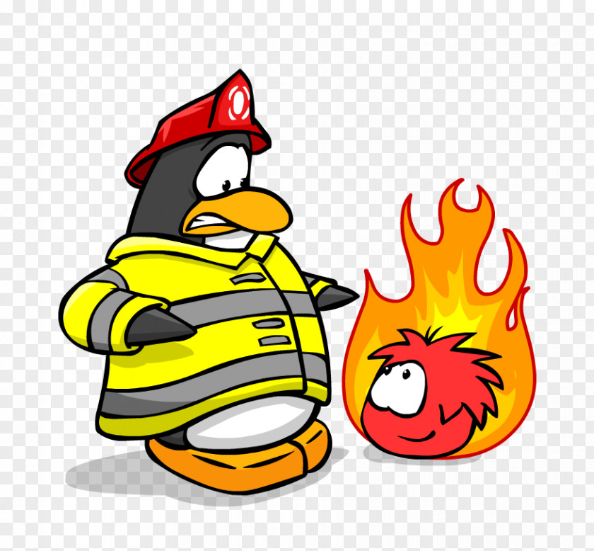 Fireman Club Penguin Firefighter Fire Department Engine Clip Art PNG