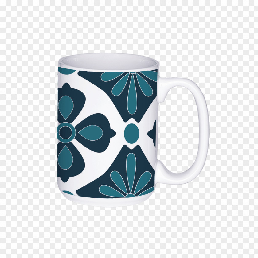 Mug Coffee Cup Ceramic Teal PNG