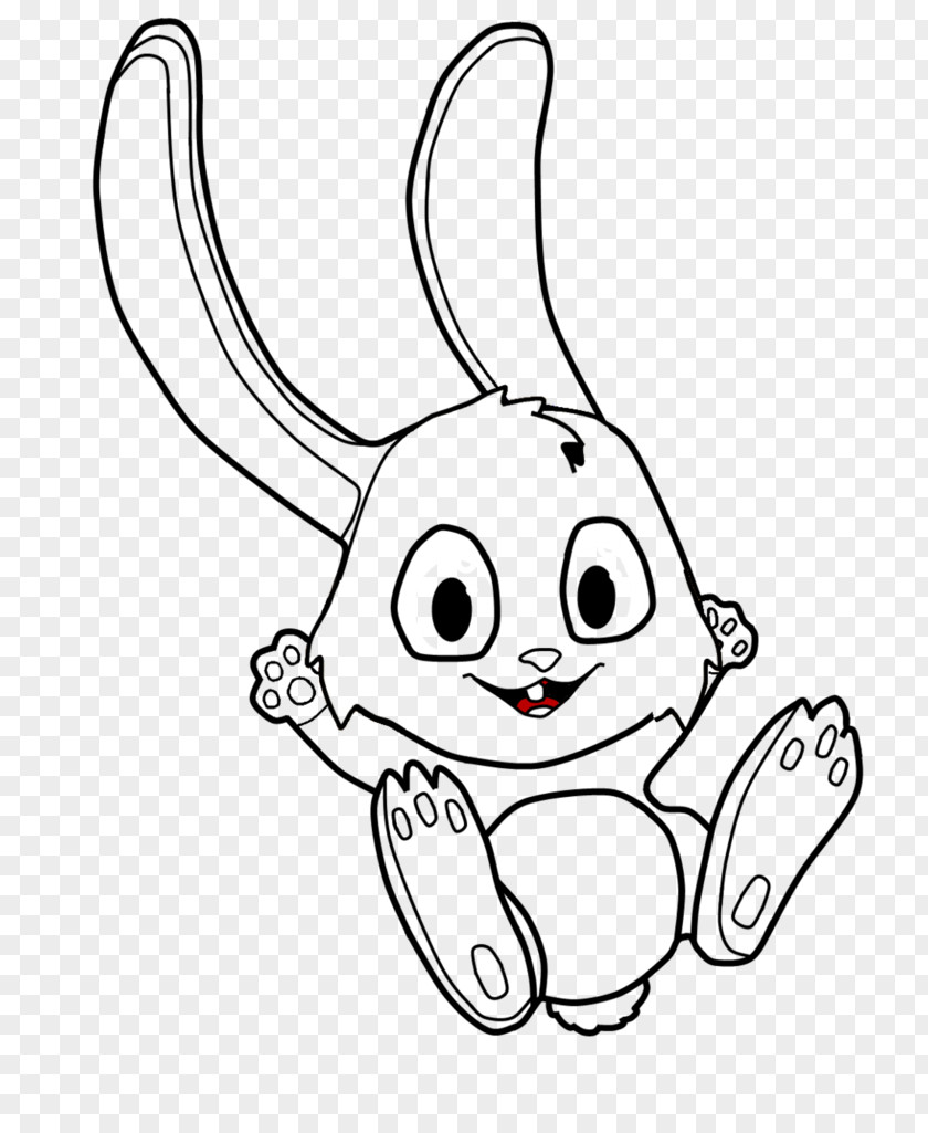 Nose Rabbit Easter Bunny Line Art Bugs Drawing PNG
