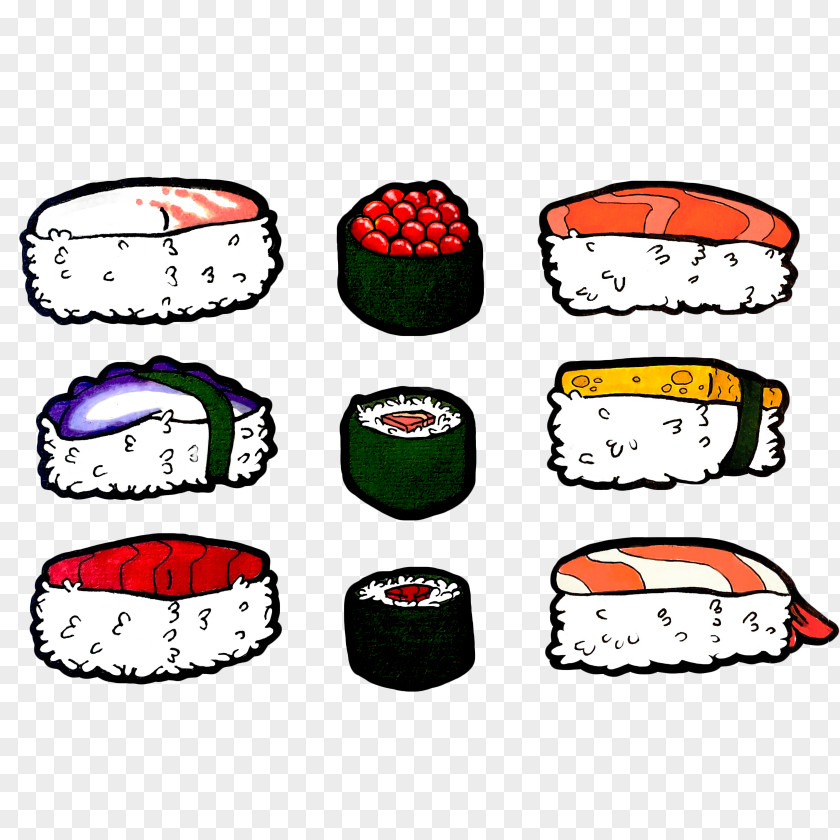 Sushi Drawing Sticker Redbubble Clip Art PNG