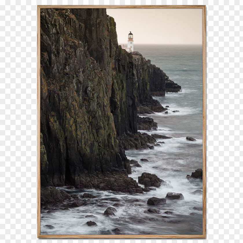 Watercolor Lighthouse Neist Point Cabrillo Poster Photography PNG