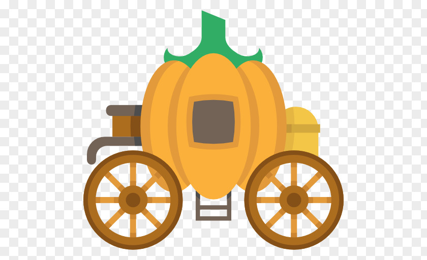 Cartoon Pumpkin Car Cinderella Clip Art PNG