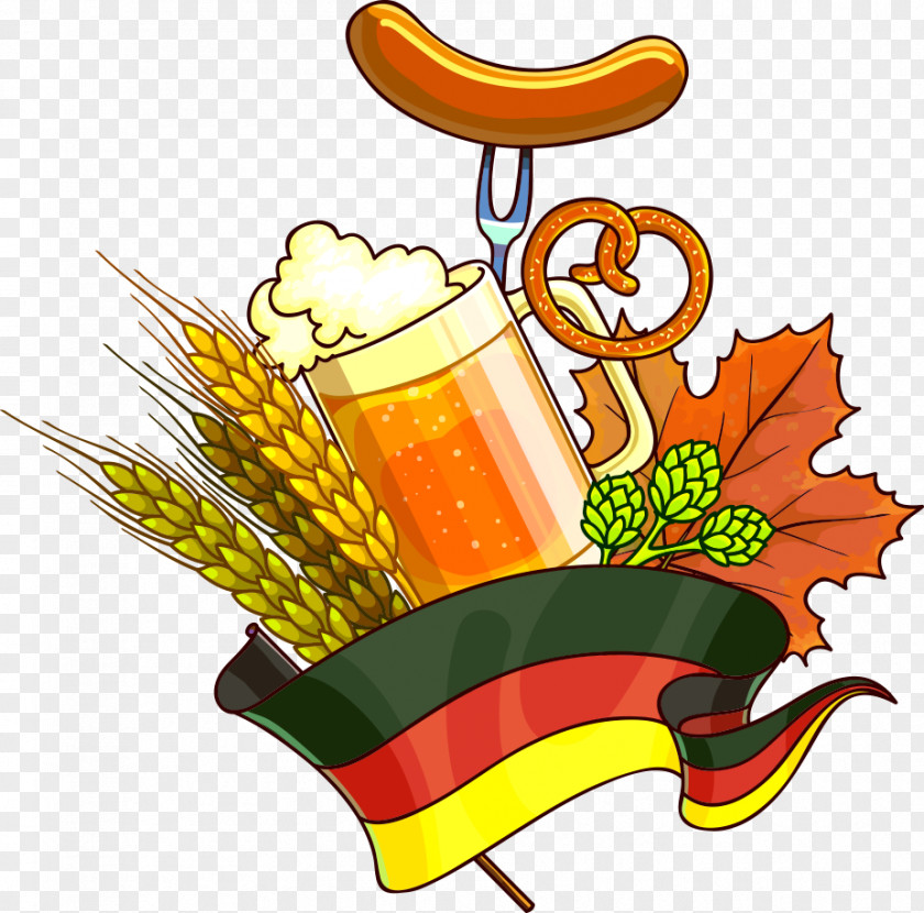 Cartoon Vector Beer Oktoberfest Photography Illustration PNG