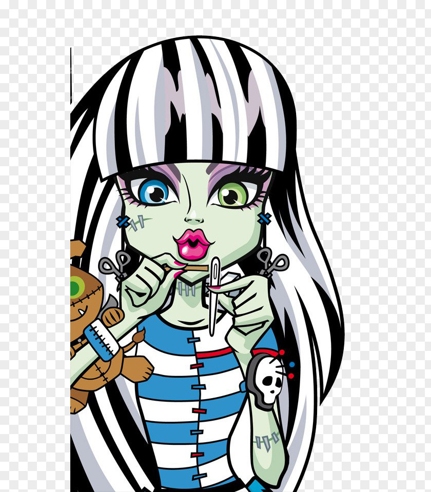 Doll Frankie Stein Monster High Basic Frankenstein PNG