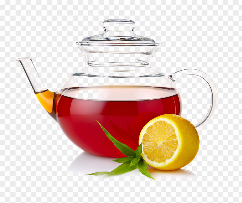 Ginger Tea Glass Teapot Fruit Green Flowering Milk PNG
