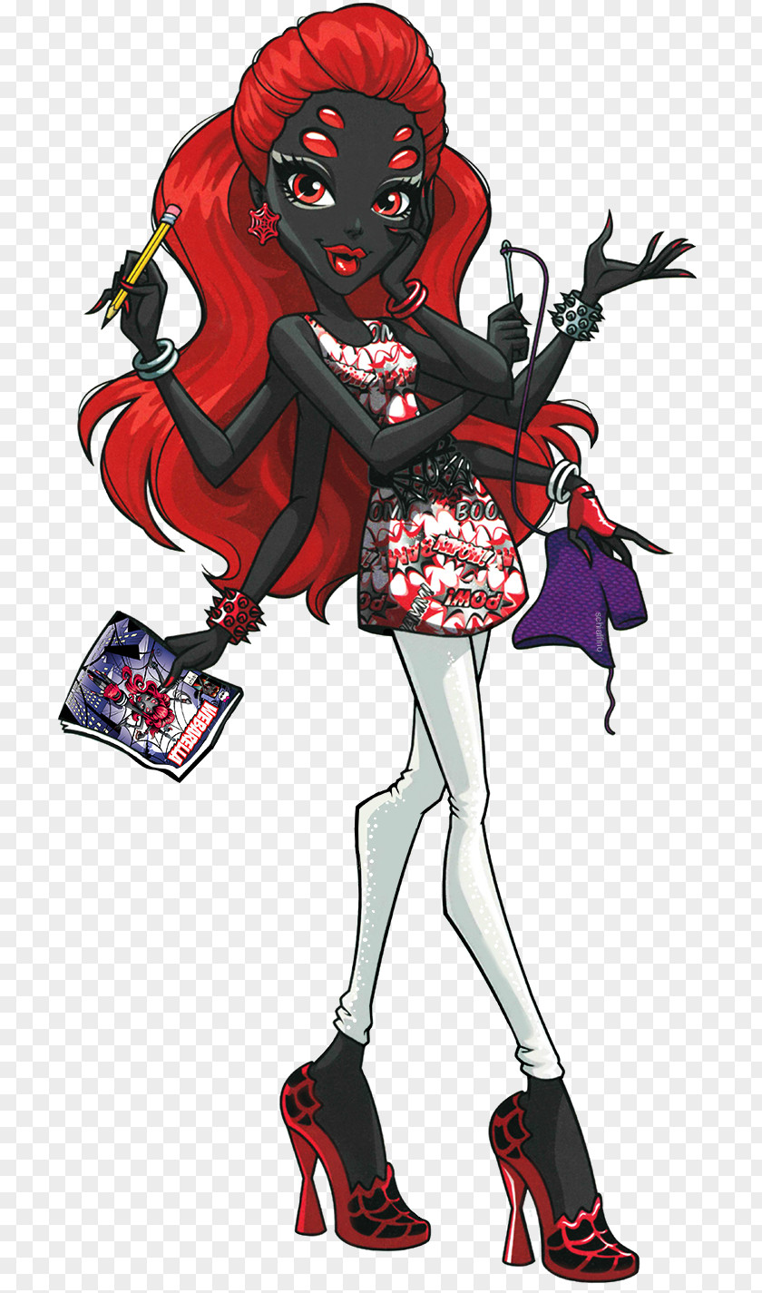 Monster High Ghoul Spider Doll PNG