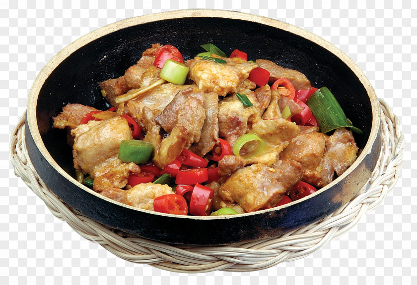 A Mouth Mushrooms Hunan Cuisine Twice Cooked Pork Chinese Xiangkou PNG
