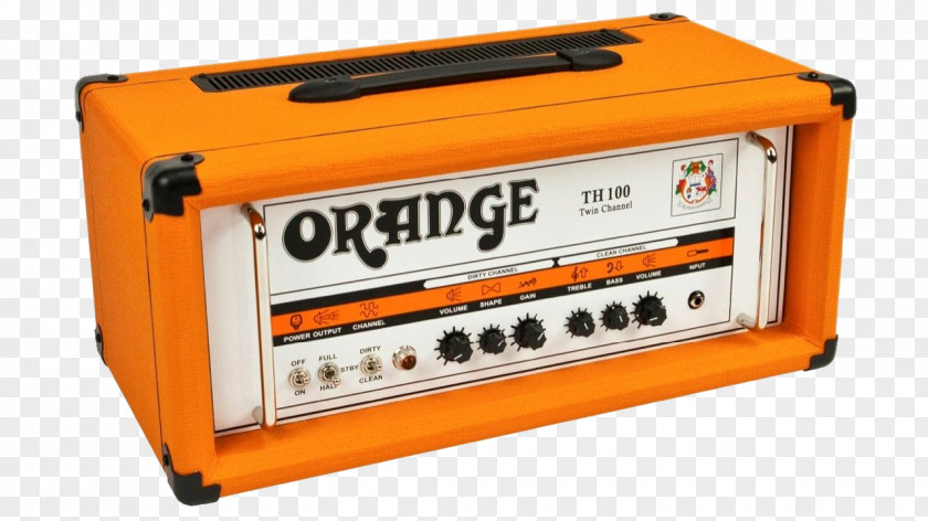 Guitar Amplifier Orange Music Electronic Company Electric TH100 PNG amplifier guitar TH100, small lines clipart PNG