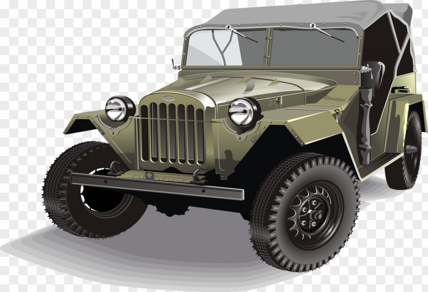 Mosaic Jeep Wrangler Car GAZ-67 PNG