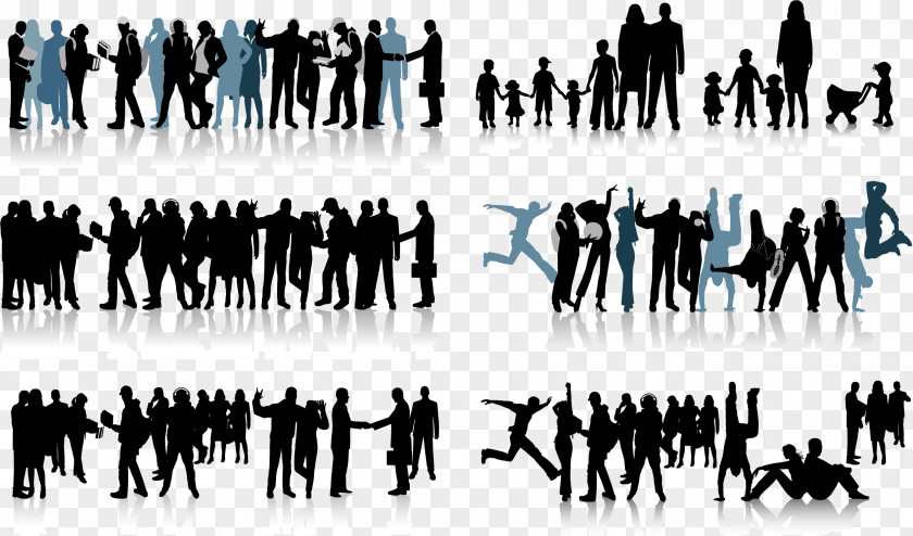 Free Vector People Silhouette Clip Art PNG