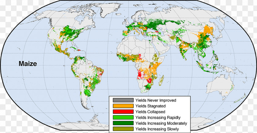 Map Green Revolution Maize Crop Yield PNG