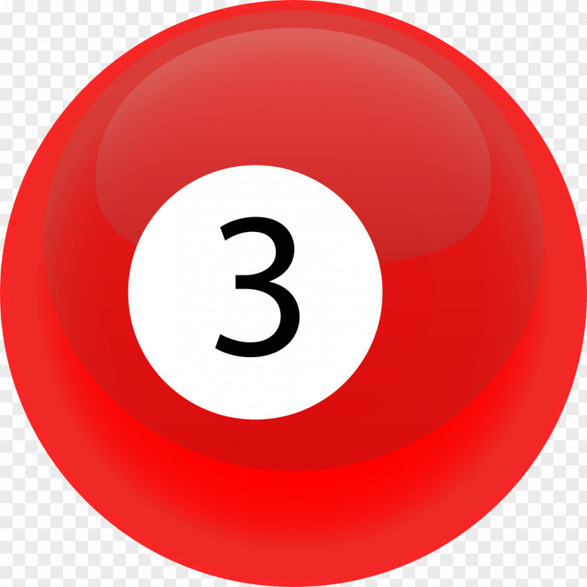 Pool Ball Image Billiard Red Circle PNG