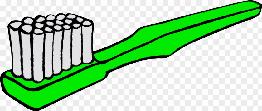 Toothbrush Green Clip Art Line PNG