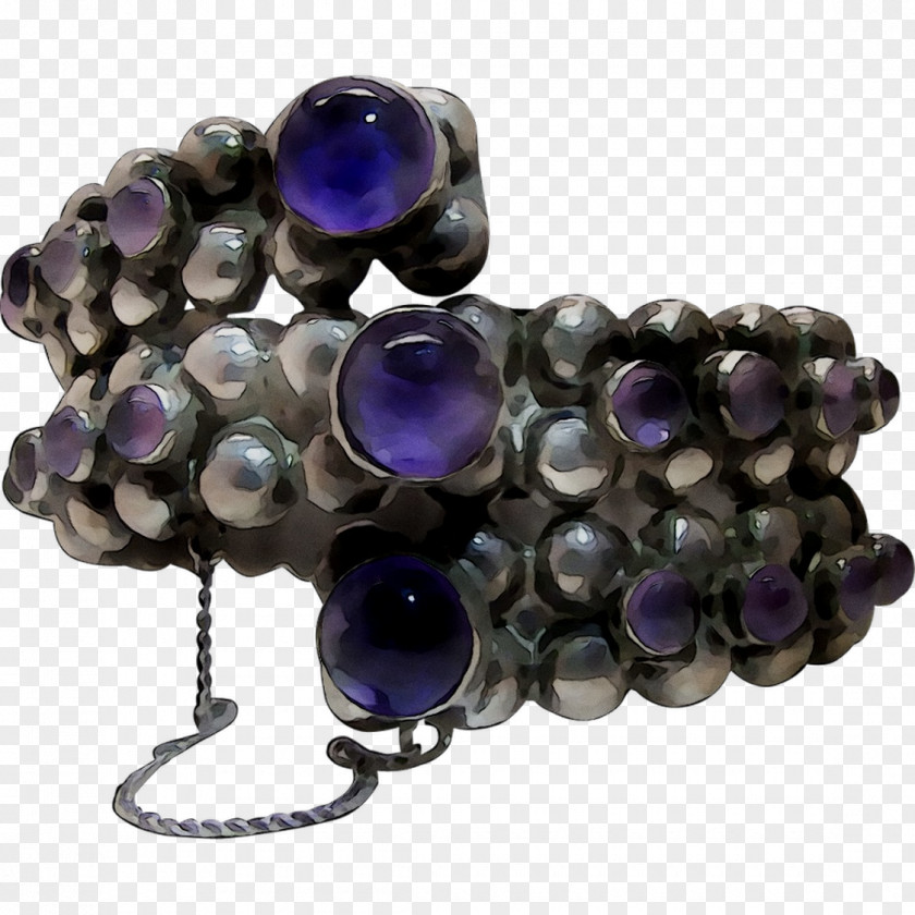 Amethyst Bead Bracelet Purple PNG