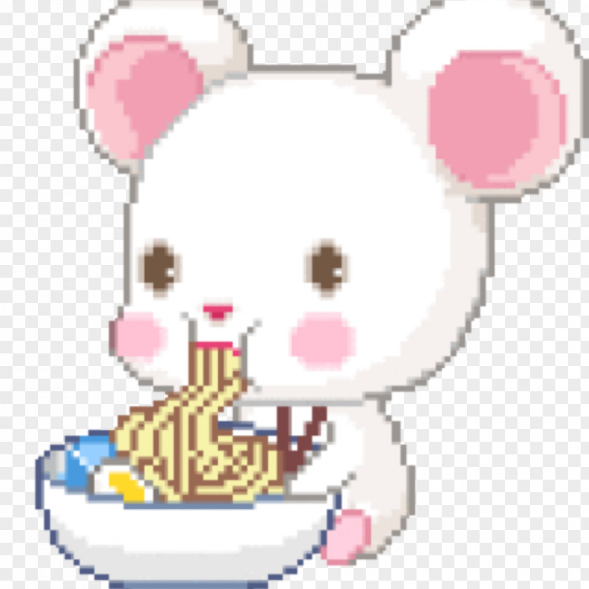 Cute Pixel Art Ramen Animation PNG