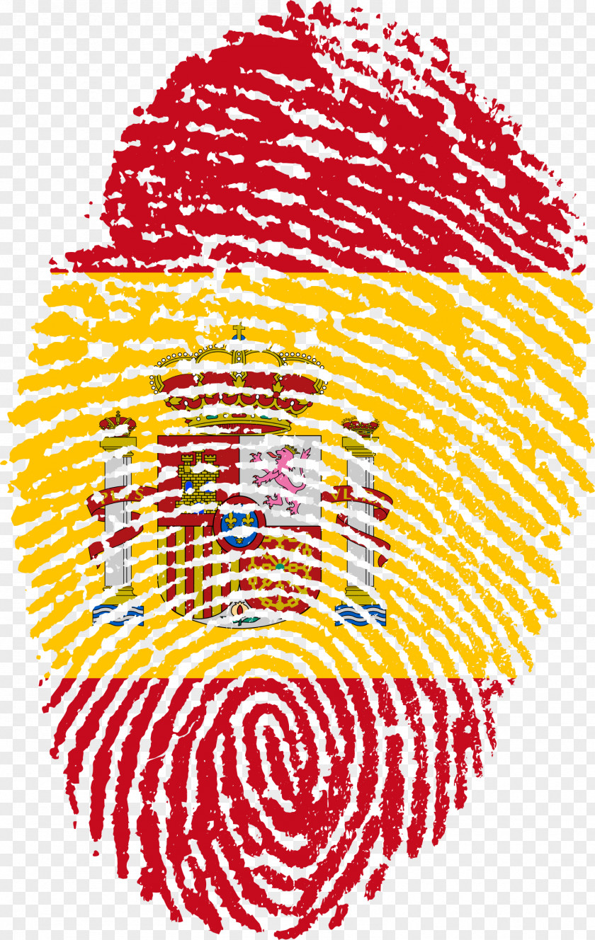 Finger Print Flag Of Spain Fingerprint National Bolivia PNG