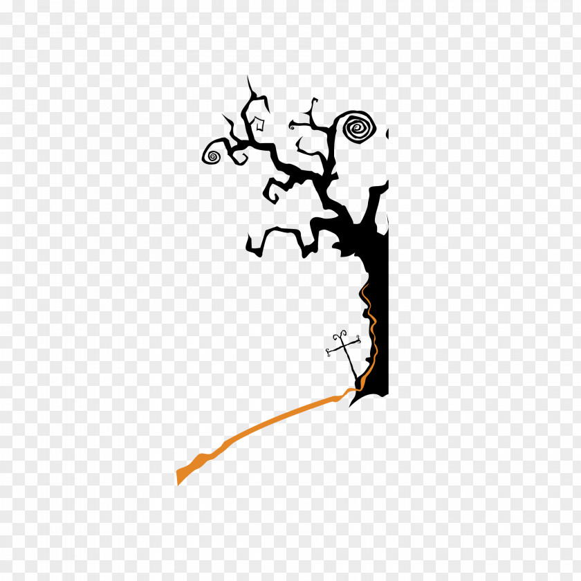 Halloween Horror Dark Trees PNG