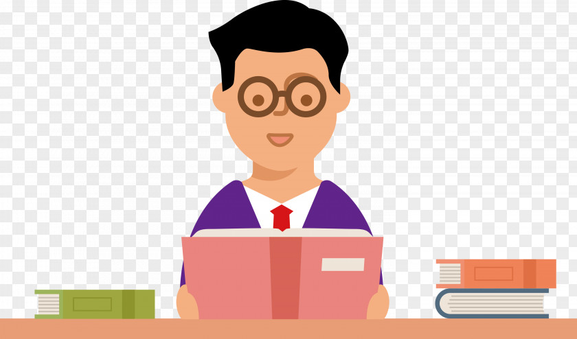 Teacher Reading Book PNG