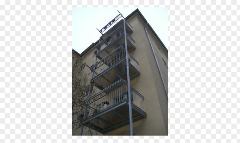Balkon Commercial Building Facade Handrail Steel Art PNG