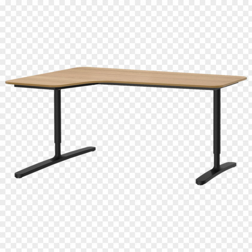 Corner Desk Minimalistic PNG Minimalistic, brown and black wooden corner desk illustration clipart PNG