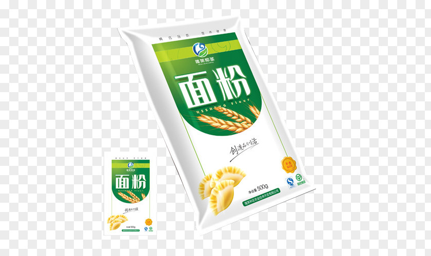 Flour Packaging Plastic Bag And Labeling Food PNG
