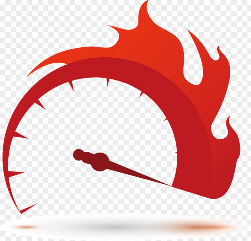 Vector Red Flame Dashboard Royalty-free Illustration PNG