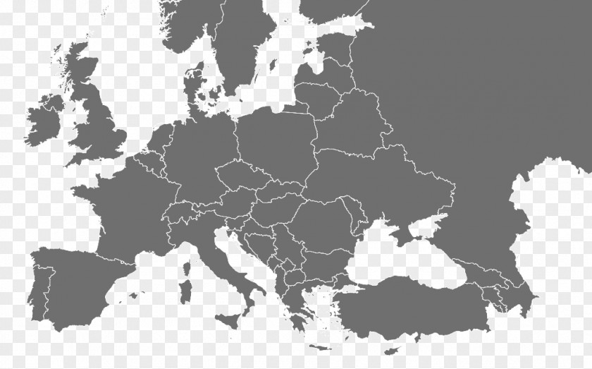 Europe Vector Blank Map World PNG