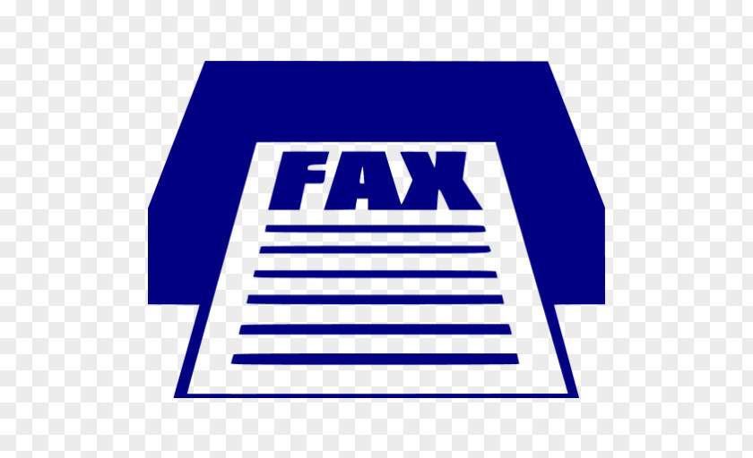 Fax Icon Telephone Blue PNG